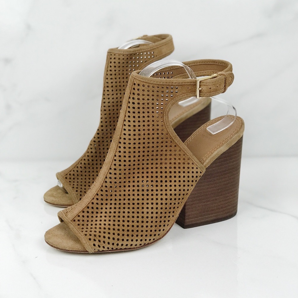 Tory Burch Jesse Booties Stacked Block Heel 10